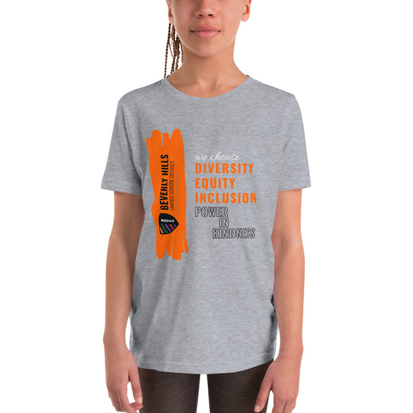 Light Grey Youth Short Sleeve T-Shirt - National Bullying Prevention Month and Unity Day