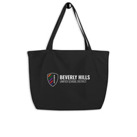 BHUSD Shield Back and Front Large Organic Tote Bag