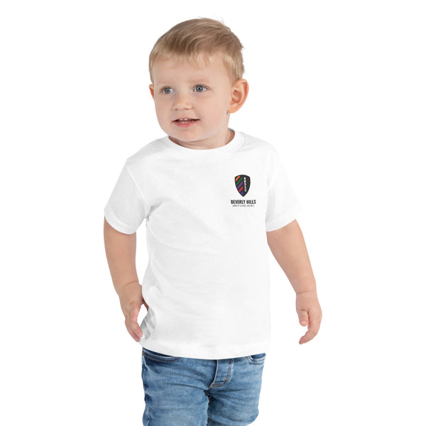 BHUSD Sm Logo White Toddler Short Sleeve Tee