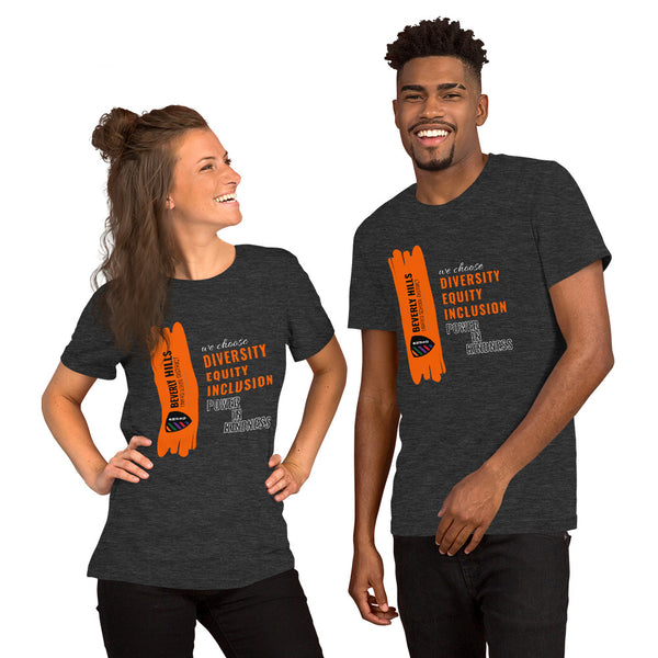 Dark Grey Short-Sleeve Unisex T-Shirt - National Bullying Prevention Month and Unity Day