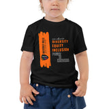Black Toddler Short Sleeve Tee - National Bullying Prevention Month and Unity Day