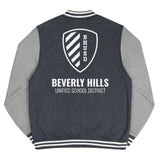 BHUSD White Shield Men's Letterman Jacket